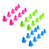 Maxbell Maxbell 10 Pieces Expressions Inline Roller Skating Sport Cones Pile Cup Rose Red