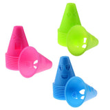 Maxbell Maxbell 10 Pieces Expressions Inline Roller Skating Sport Cones Pile Cup Rose Red