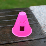Maxbell Maxbell 10 Pieces Expressions Inline Roller Skating Sport Cones Pile Cup Rose Red