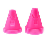 Maxbell Maxbell 10 Pieces Expressions Inline Roller Skating Sport Cones Pile Cup Rose Red