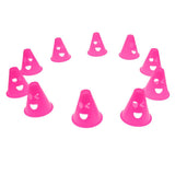 Maxbell Maxbell 10 Pieces Expressions Inline Roller Skating Sport Cones Pile Cup Rose Red
