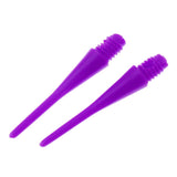 Maxbell 100 Pcs Dart Soft Tips Points 2BA Standard Darts Shaft Needle Dark Purple - Aladdin Shoppers