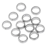 Maxbell 12 Pieces Dart Sharft Protect Flights O Rings Spare Gripper Ring Silver B - Aladdin Shoppers