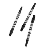 Maxbell 3 Pcs Pro Thread Alloy Re-Grooved Dart Stems Shafts Black - Aladdin Shoppers