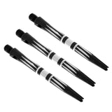 Maxbell 3 Pcs Pro Thread Alloy Re-Grooved Dart Stems Shafts Black - Aladdin Shoppers