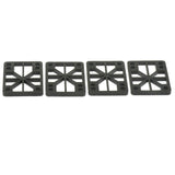 Maxbell 4 Pieces Skateboard Longboard Shock Pads Risers 4mm Black - Aladdin Shoppers