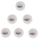 Maxbell 6 Pieces 3 Star 40mm Standard Table Tennis Balls Ping Pong Balls White - Aladdin Shoppers