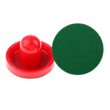 Maxbell Maxbell 2 Pieces Air Hockey Felt Pushers Goalie Handles Paddles Replacement Large Red