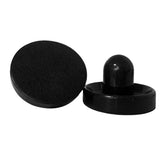 Maxbell Maxbell 2 Pieces Air Hockey Felt Pushers Goalie Handles Paddles Replacement Medium Black