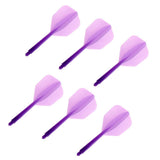 Maxbell 6 Pieces Transparent 2BA Thread Dart Shafts and Dart Flights Connection Purple - Aladdin Shoppers
