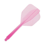 Maxbell Maxbell 6 Pieces Transparent 2BA Thread Dart Shafts and Dart Flights Connection Pink