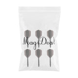 Maxbell 6 Pieces Transparent 2BA Thread Dart Shafts and Dart Flights Connection Black - Aladdin Shoppers