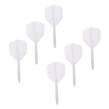 Maxbell 6 Pieces Transparent 2BA Thread Dart Shafts and Dart Flights Connection White - Aladdin Shoppers