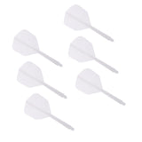 Maxbell 6 Pieces Transparent 2BA Thread Dart Shafts and Dart Flights Connection White - Aladdin Shoppers