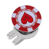 Maxbell Golf Hat Clip w/ Detachable Magnetic Ball Marker Portable Gift Heart - Aladdin Shoppers