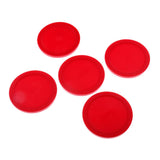 Maxbell Maxbell 5 Pieces 62mm Air Hockey Replacement Pucks for Full Size Air Hockey Tables Red