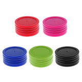 Maxbell Maxbell 5 Pieces 62mm Air Hockey Replacement Pucks for Full Size Air Hockey Tables Red