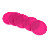 Maxbell 5 Pieces 62mm Air Hockey Replacement Pucks for Full Size Air Hockey Tables Pink - Aladdin Shoppers