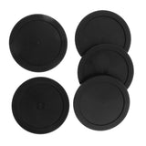 Maxbell Maxbell 5 Pieces 62mm Air Hockey Replacement Pucks for Full Size Air Hockey Tables Black