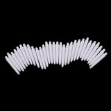Maxbell 60Pcs 35mm 2BA Thread Plastic Dart Stems Shafts Soft Tip Darts White & Black