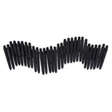 Maxbell 60Pcs 35mm 2BA Thread Plastic Dart Stems Shafts Soft Tip Darts White & Black