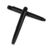 Maxbell 60Pcs 35mm 2BA Thread Plastic Dart Stems Shafts Soft Tip Darts White & Black