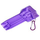Maxbell Portable Plastic Dart Box Dart Case Dart Storage Box with Lock Buckle Purple - Aladdin Shoppers