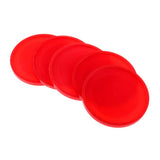 Maxbell 5 Pieces Air Hockey Pucks for Full Size Air Hockey Tables Red 60mm - Aladdin Shoppers