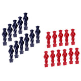 Maxbell 11 Pieces Table Soccer Players Replacement Foosball Table Men Players Red - Aladdin Shoppers