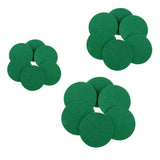 Maxbell 6 Pieces Air Hockey Table Felt Pushers Replacement Felt Pads Green L - Aladdin Shoppers