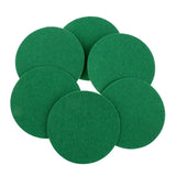 Maxbell Maxbell 6 Pieces Air Hockey Table Felt Pushers Replacement Felt Pads Green L