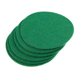 Maxbell 6 Pieces Air Hockey Table Felt Pushers Replacement Felt Pads Green L - Aladdin Shoppers