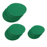 Maxbell 6 Pieces Air Hockey Table Felt Pushers Replacement Felt Pads Green L - Aladdin Shoppers