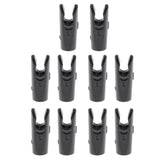 Maxbell Maxbell 10 Pcs Plastic Arrow Nocks for Archery Hunting Shooting Outdoor Sport Black