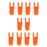 Maxbell Maxbell 10 Pcs Plastic Arrow Nocks for Archery Hunting Shooting Outdoor Sport Orange