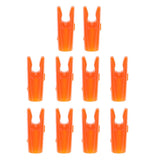 Maxbell Maxbell 10 Pcs Plastic Arrow Nocks for Archery Hunting Shooting Outdoor Sport Orange