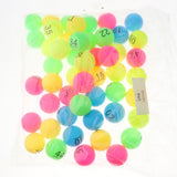 Maxbell 50 Pieces Assorted Color PP Material Table Tennis Balls 40mm Number 1 - 50 - Aladdin Shoppers