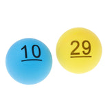 Maxbell 100 Pieces Assorted Color PP Material Table Tennis Balls 40mm Number 1 - 100