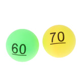 Maxbell 100 Pieces Assorted Color PP Material Table Tennis Balls 40mm Number 1 - 100