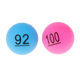 Maxbell 100 Pieces Assorted Color PP Material Table Tennis Balls 40mm Number 1 - 100