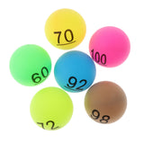 Maxbell 100 Pieces Assorted Color PP Material Table Tennis Balls 40mm Number 1 - 100