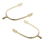 Maxbell Maxbell 1 Pair Zinc Alloy Horse Spurs Equestrian Horse Riding Spurs for Men Golden