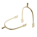 Maxbell Maxbell 1 Pair Zinc Alloy Horse Spurs Equestrian Horse Riding Spurs for Men Golden