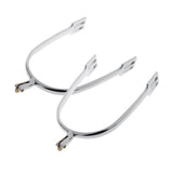 Maxbell Maxbell 1 Pair Zinc Alloy Horse Spurs Equestrian Horse Riding Spurs for Men Silver
