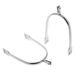 Maxbell Maxbell 1 Pair Zinc Alloy Horse Spurs Equestrian Horse Riding Spurs for Men Silver