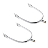 Maxbell Maxbell 1 Pair Zinc Alloy Horse Spurs Equestrian Horse Riding Spurs for Men Silver