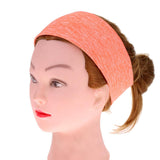 Maxbell Women Men Sports Sweat Sweatband Headband Yoga Gym Stretch Wrap Orange - Aladdin Shoppers