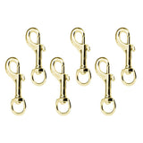 Maxbell 6 Piece 78mm Swivel Trigger Clip Snap Hook for Dog Lead Leather Craft Gold - Aladdin Shoppers