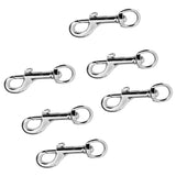 Maxbell 6 Piece 78mm Swivel Trigger Clip Snap Hook for Dog Lead Leather Craft Silver - Aladdin Shoppers