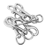Maxbell 6 Piece 78mm Swivel Trigger Clip Snap Hook for Dog Lead Leather Craft Silver - Aladdin Shoppers